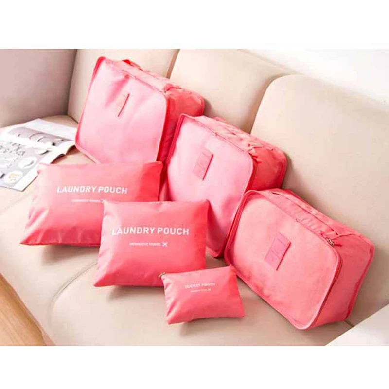 6pcs Waterproof Travel Bags Clothes Luggage Organizer Quilt Blanket