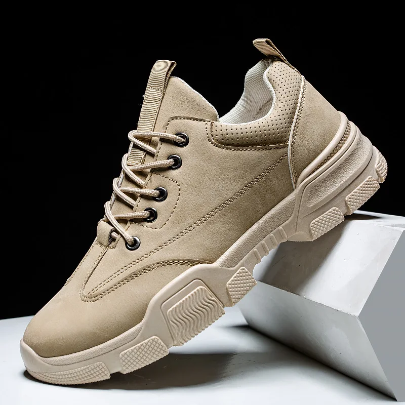 Shoes Men Sneakers Comfortable-Shoes Sport Casual Tennis New-Arrival Autumn Wedges Suede