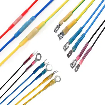

250pc Set Heat Shrink Terminal Wire Connector Kit Waterproof Crimp Marine Automotive Waterproof Seal