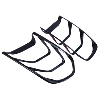 

Car Exterior Tail Light Carbon Fiber Decorative Sticker ABS Trim Taillight Guard Cover for Ford Mustang 2018 2019 Accessories