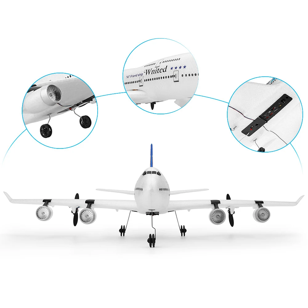 RC с фиксированным крылом XK A150 Airbus B747 модель самолета 3CH EPP 2,4G RC пульт дистанционного управления Самолет короткое время зарядки RTF игрушка-планер