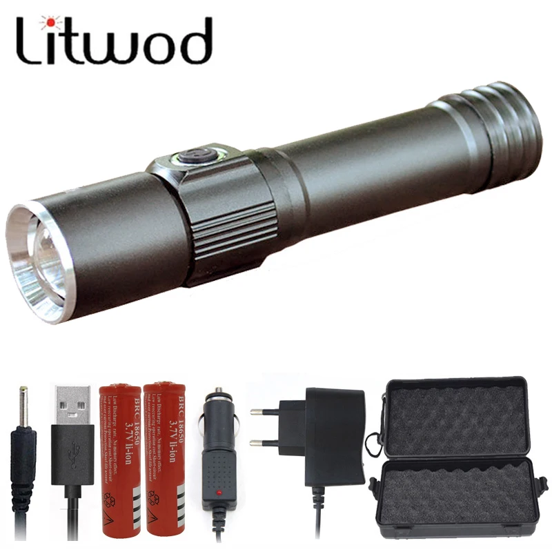 Litwod Z20S 001 XM L Q5 светодиодный портативный алюминиевый фонарик спортивный фонарь с
