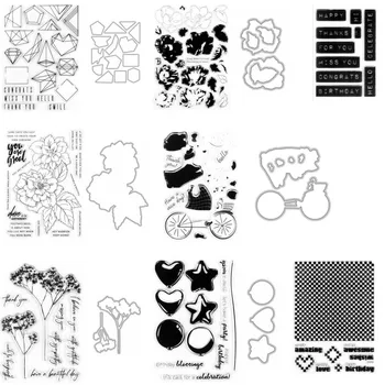 

flower Clear Silicone Stamp / seal for DIY Scrapbooking / Album Decorative Clear Stamp Sheets A442