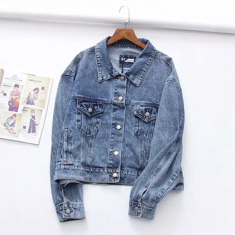 

WOMEN'S Dress 2019 ri han kuan Vintage Jeans Coat Casual Tops F-3660