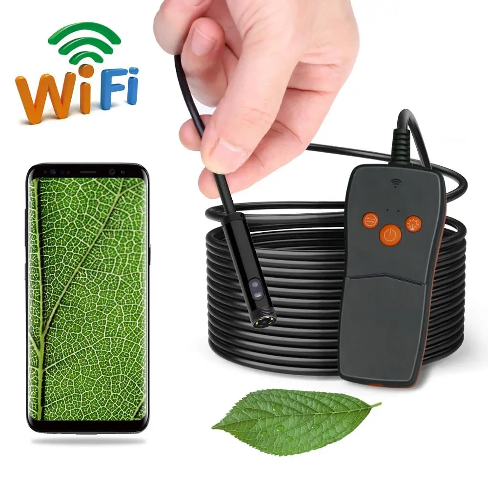 8 мм 1/2/3/5M двойной Камера(Фронтальная камера и вид сбоку Камера) WI-FI эндоскоп трубы эндоскоп бороскоп Android для Android ПК