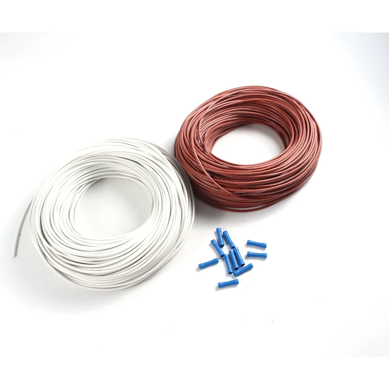 5V 12V 24V 36V 48V 110V 220V 12K 33ohm Silicone Rubber Carbon Fiber Heating Wire Heated Floor Underfloor Infrared Warm Room Roof