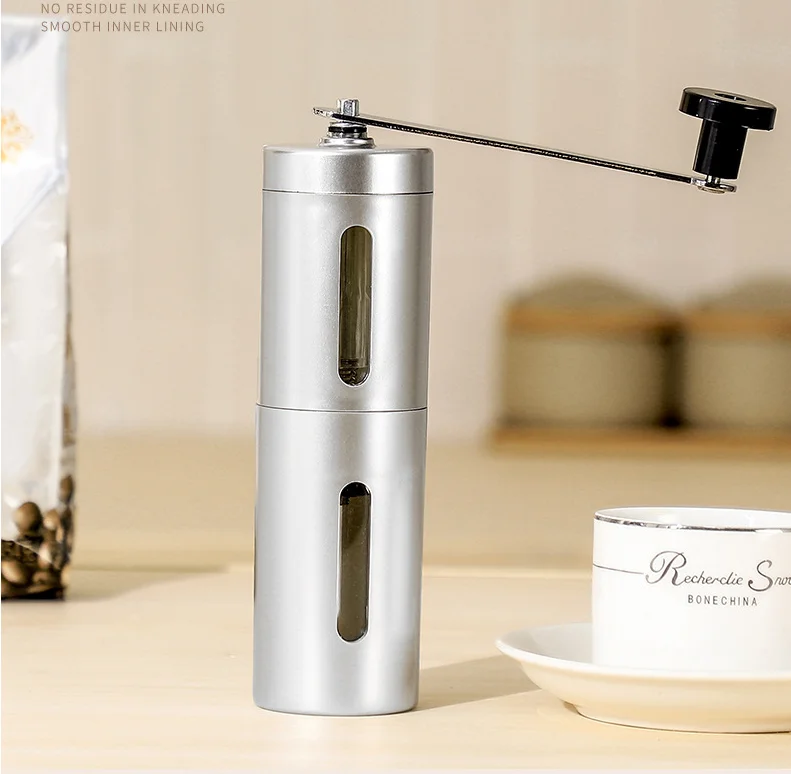 ZOTOBON Manual Coffee Grinder Maker Ceramics Core 304 Stainless Steel Hand Burr Mill Grinder Ceramic Coffee Grinding Machine F95