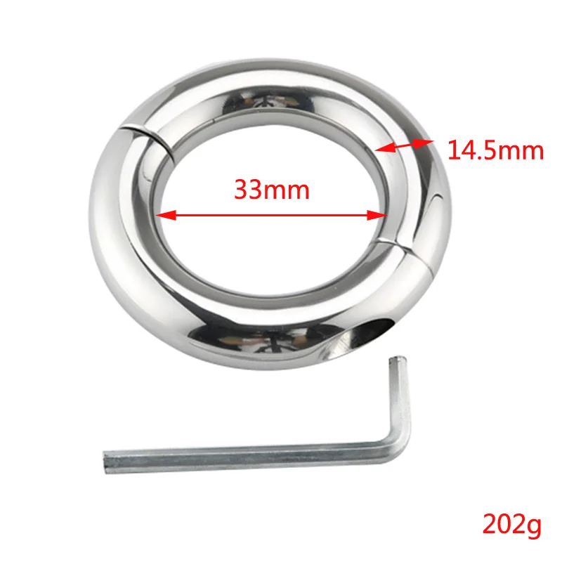 Inner Diameter 30/33mm Stainless Steel Penis Ring Scrotum Bondage