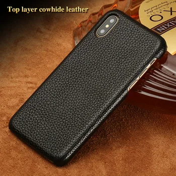 

Genuine Litchi Grain Leather phone Case For Xiaomi Redmi Note 9S 9 Pro Note 8 Pro 8T Note 7 cover For Mi 8 L10 9T Pro 9 A3 A2