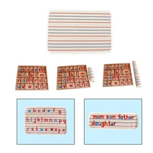 

Kids Montessori Wooden Moveable Alphabet Learning Language Preschool Spelling Early Toys Small Letter