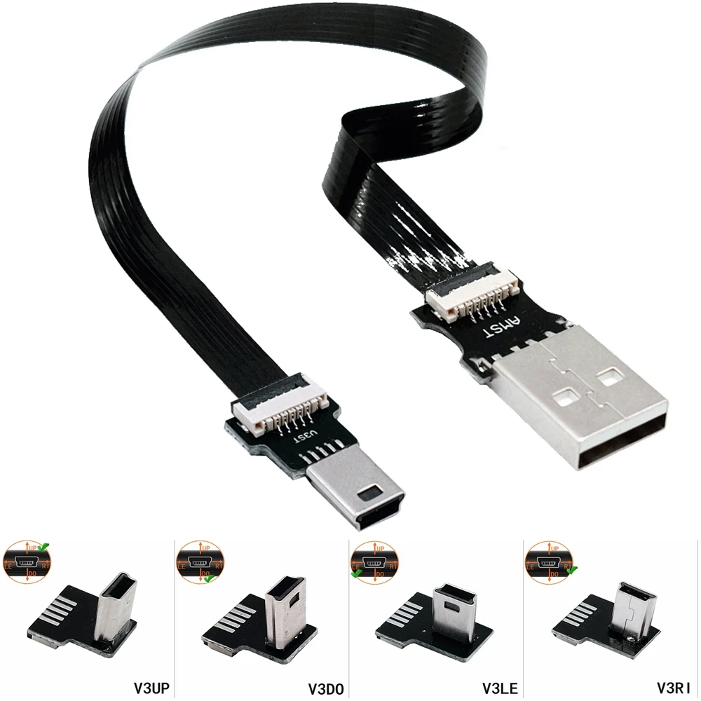 

Монитор FPV со стандартным мини-микро-USB, супер-гибкий кабель 5 см-100 см