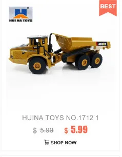 HUINA 1520 RC металлический бульдозер грузовик игрушка 6CH 1/18 2,4 GHz RTR фронтальный погрузчик Инженерный пульт дистанционного управления Строительный трактор грузовики