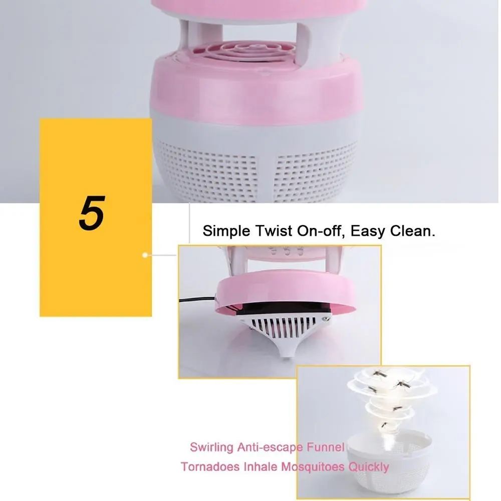 BRELONG Mosquito Zapper мухоловка светильник 5 Вт USB ЗАХВАТ убийца комаров без химикатов без радиации убийца насекомых светильник