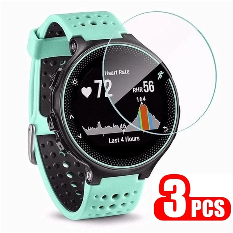 3pcs 9H Tempered Glass For Garmin Forerunner 235 225 735XT Screen Protector Film on Forerunner 735 XT 235 225 Protective Glass
