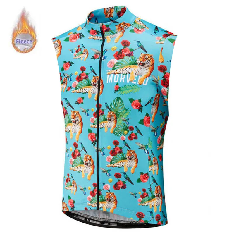 Morvelo зимняя термо флисовая безрукавка велосипедная одежда maillot Ropa Ciclismo hombre - Цвет: 9