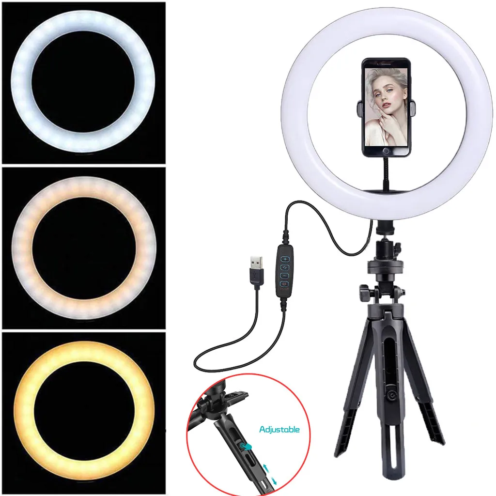 strottenhoofd trimmen stem 28cm/10inch Led Selfie Ring Light Dimmable Led Ring Lamp Photo Video Camera  Phone Light Ringlight For Live Youtube Fill Light - Photographic Lighting -  AliExpress