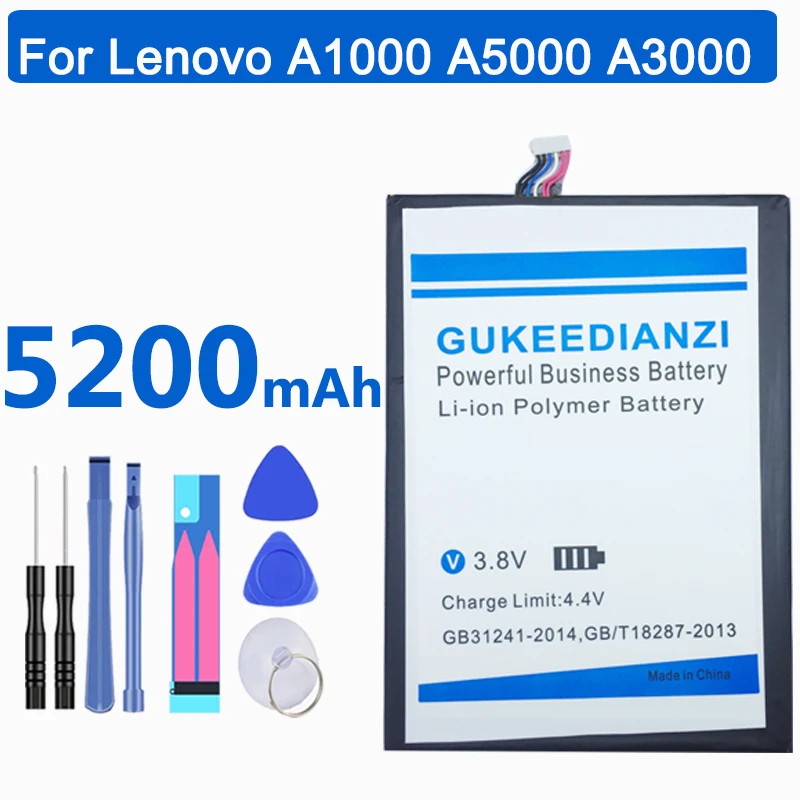 Литий ионный полимерный аккумулятор GUKEEDIANZI L12D1P31 L12T1P33 для планшета 5200 мАч Lenovo IdeaTab