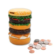 Tirelire Hamburger pour enfants, rangement de jouets pour enfants, décoration de la maison, tirelire pour enfants