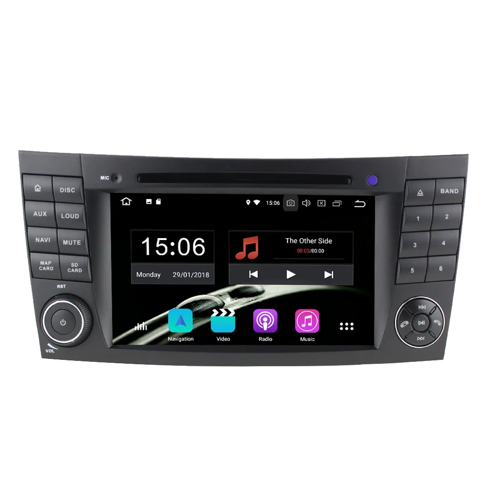 Best Android 9.0 6 Core 4GB RAM 64GB ROM GPS Car Radio DVD player For Mercedes Benz E Class W211 CLK Class CLS500 W219 G Class W463