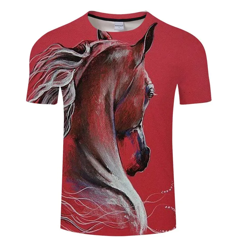 

Hot Sale Animal Horse 3d Printed T Shirt Fashion Harajuku Style Casual Short Sleeve T-shirts Unisex Plus Size Top
