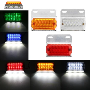 

5 Color 24V 15 LED Side Marker Lights Car External Lights Squarde Warning Tail Light Signal Lamps Auto Trailer Truck Lorry Van