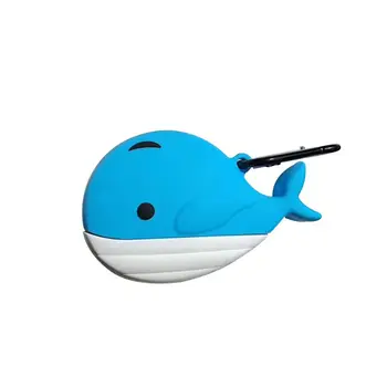 

Blue Whale Pattern Protective Case Silicone Cover for Airpods 1/2 Charging Box