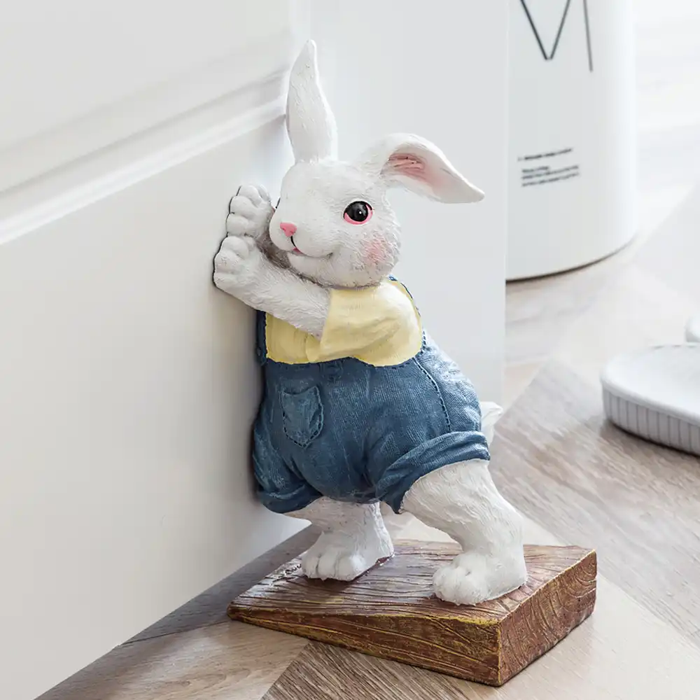 Delicate Hand Painted Door Stops Resin Animal Cute Rabiit Cat Dog Door Stopper Creative Cartoon Door Stop Home Decor Accessories Aliexpress
