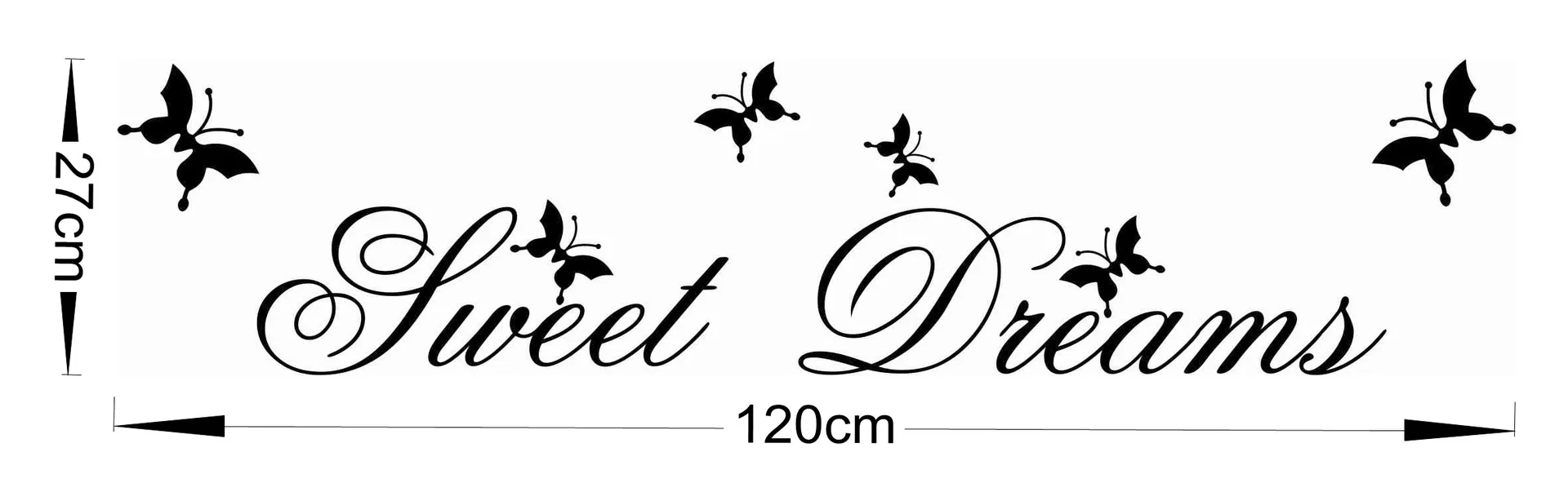 ZY2002/Sweet Dreams 120cm Envelope Version/Home Decoration Wall Stickers Entrance Wall