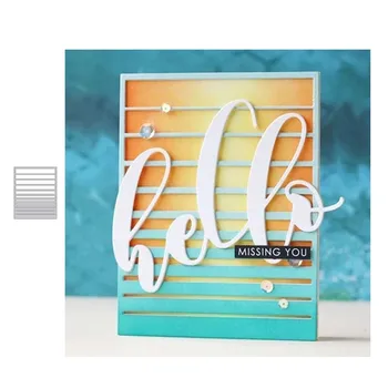 

JC Bar Strip Border Rectangle Background Metal Cutting Dies Scrapbook Craft Mold Cut Die Stencil Handmade Tools Card Make Decor