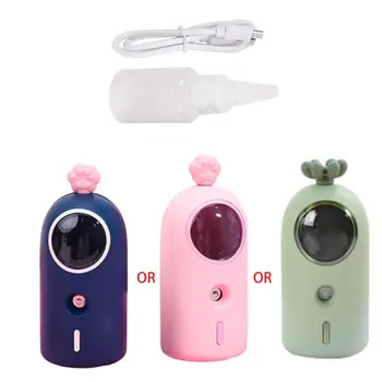 

Women Girls Handheld Humidifier Mini Cactus Shape Sprayer USB Facial Steamer