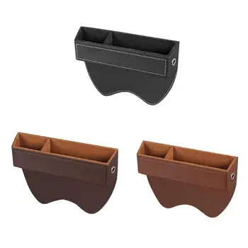 

Car Seat Space Filler Storage Box Lightness and Portability No Space Occupy Microfiber Console Left Side Pocket Organizer