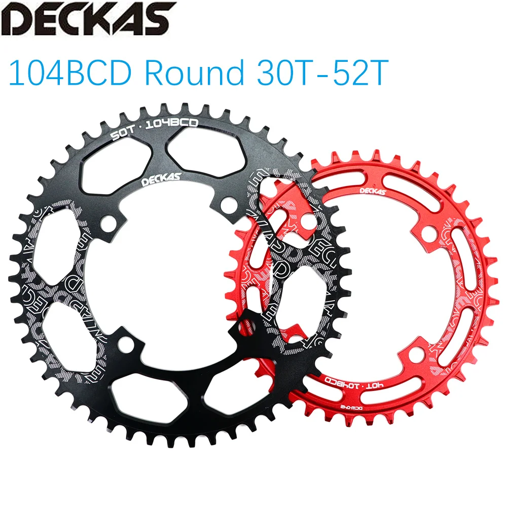 Звездочка Deckas 104 BCD круглая для велосипедной цепи shimano 32t/34/36/38T MTB велосипедная цепь