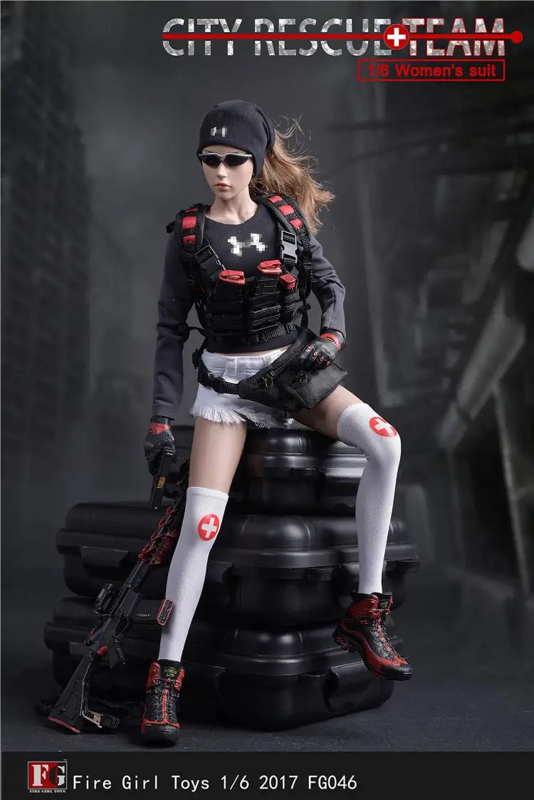Mnotht 1:6 женский костюм 12 дюймов Женская игровая фигурка военного тела город Спасательная команда набор одежды аксессуар FG046 коллекция