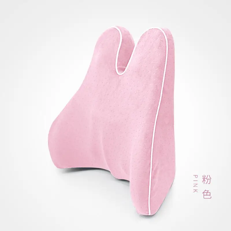 TypeA-Pink Стул Comfor подушка для поддержки спины спинка ортопедическая поясничная Подушка офисная Подушка Sciatica cockcyx задняя кость облегчение боли Mas - Цвет: TypeA-Pink