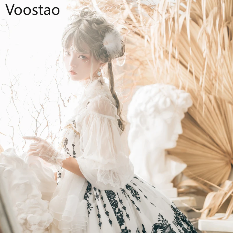 Japanese lolita JSK dress dragon witch gothic vintage Victorian princess party lolita dress