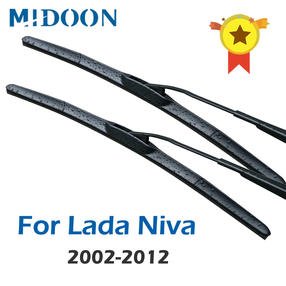 Комбинированные щетки стеклоочистителя MIDOON для Lada Niva Fit Hook Arms 2002 2003 2004 2005 2006 2007 2008
