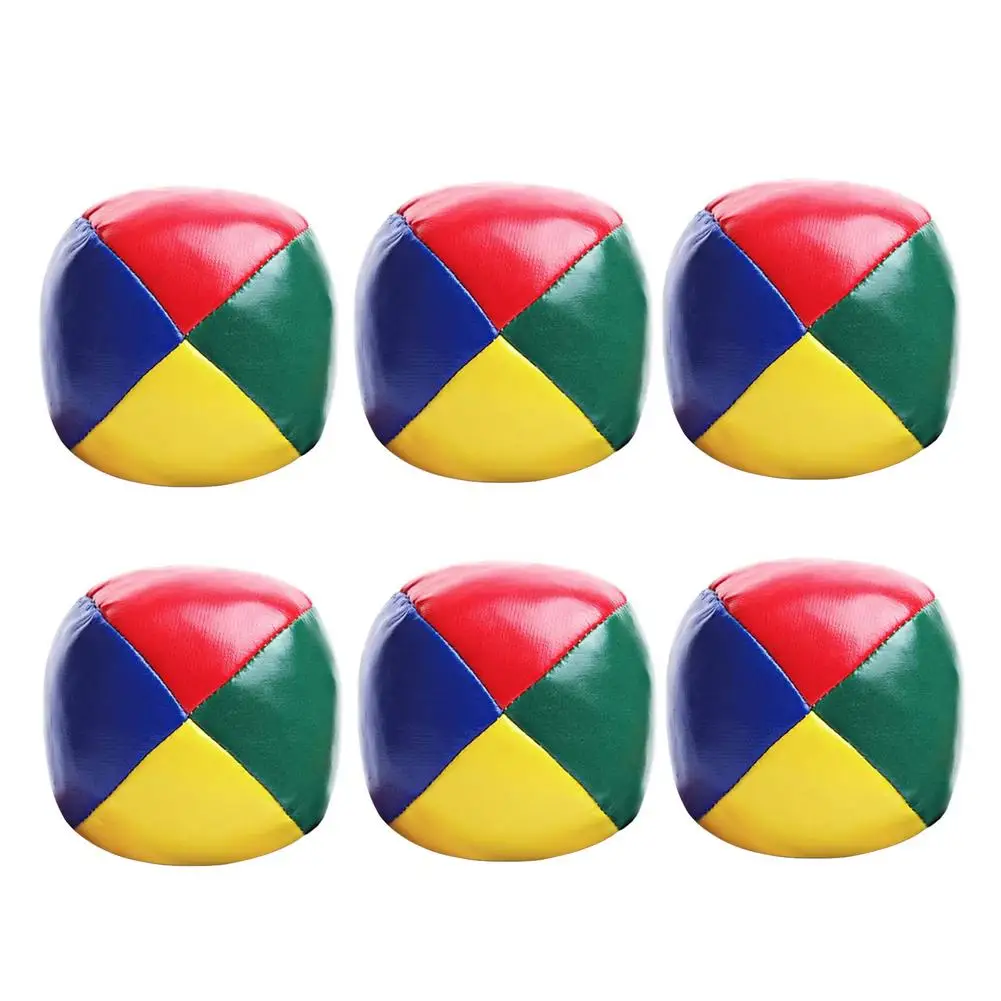6PCS Juggling Balls Set Classic Small Bag Ball Play Game Magic Circus Ball For Beginner Smooth Durable Juggle Balls Toy