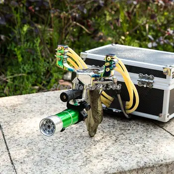 

Laser Slingshot Green Hunting Slingshot Catapult Outdoor Powerful Fishing Slingshot For Shooting Arrows Crossbow Bow