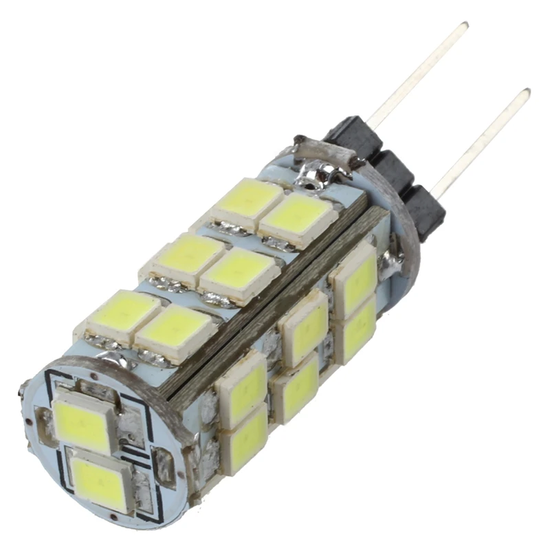 5 шт. G4 26 SMD светодиодный чистый белый RC судовой светильник Camper Точечный лампы 12В