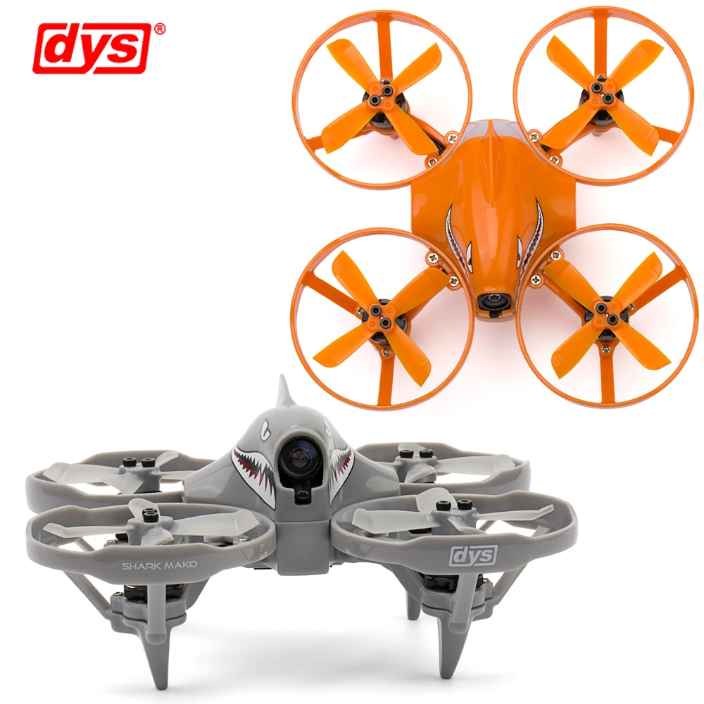 

Mirco drone DYS Shark Mako Brushless FPV Racing Drone F4 BLheli_S Dshot 5.8G 25-200MW 40CH VTX indoor drone with remoted control