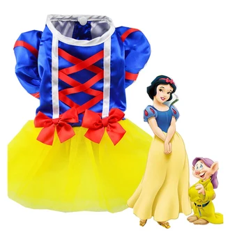 

Winter Christmas Dog Clothes Costume Snow-White Princess Skirt Dress for Party Evening Small Medium Large Dogs Pet Supplies