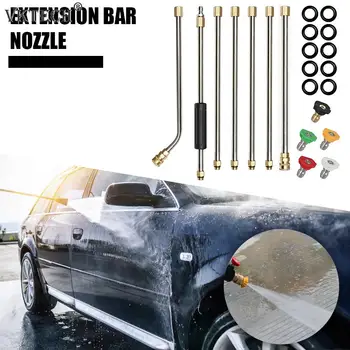

4000PSI M22 14mm Pressure Washer Extension Wand Gutter Cleaner Attachment Tips Set Automobile Car Cleaning Tool Car Cleaner