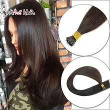 Hiart 0,8 г/шт., накладные волосы на кончиках, человеческие волосы remy для салона, накладные волосы, двойные прямые волосы для наращивания, 1" 20" 22"