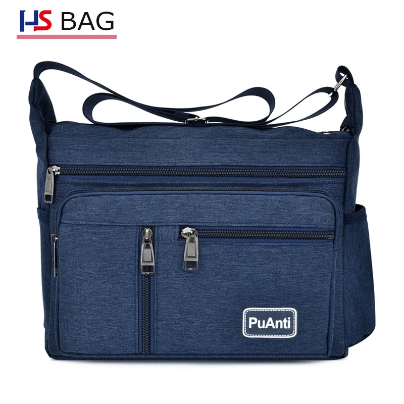 

New Style Oxford Shoulder Bag Korean-style Waterproof Large-Volume Multilayer Multi-pockets Men Casual Business Single-shoulder
