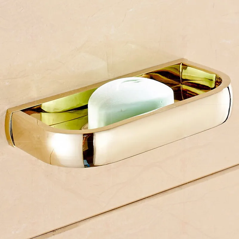 Золотая полированная латунная квадратная фурнитура для ванной комнаты, Полка для полотенец, держатель для полотенец, держатель для бумаги, тканевый крючок, аксессуары для ванной комнаты Kxz014