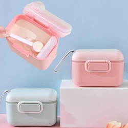 Caja de almacenamiento de leche en polvo para bebé, contenedor portátil de cereales, leche en polvo, aperitivos, novedad de 2022