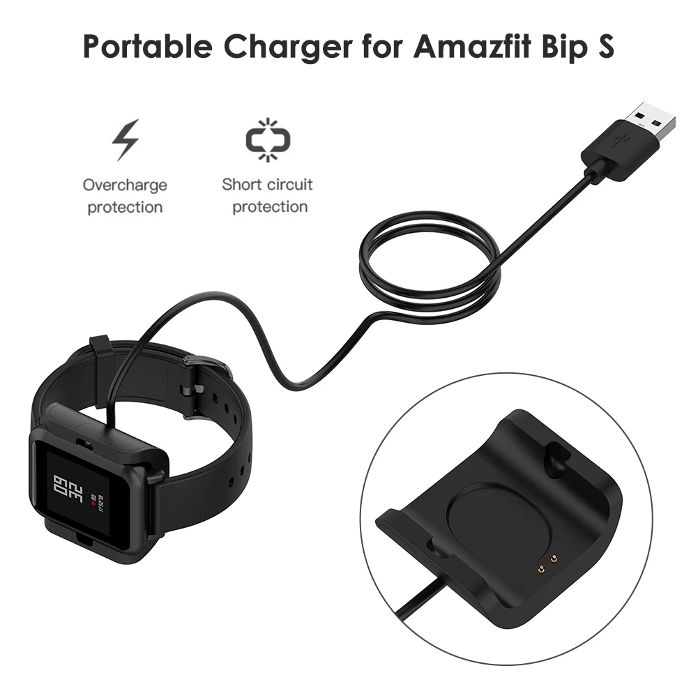 3 фута USB зарядный кабель удобный элегантный элемент часов для Amazfit Bip S A1805 Smartwatch