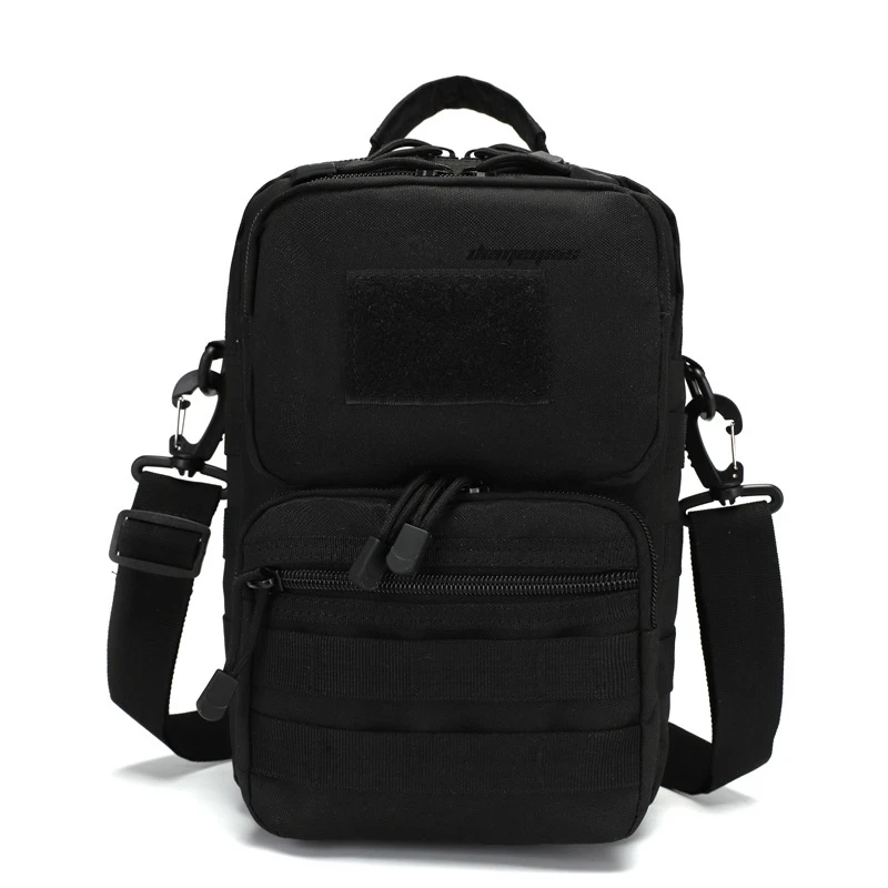 black Многофункциональная Военная Тактическая Сумка MOLLE для кемпинга, походов, охоты, сумка через плечо для альпинизма, рыбалки, камуфляжные сумки-мессенджеры - Цвет: black
