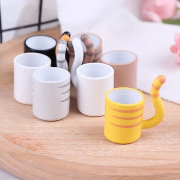 

High Quality 1Pc 1:6 Fashion Dollhouse Teacups Dollhouse Miniature Kitchen Toys