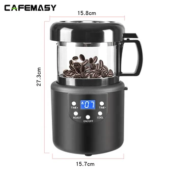 220V Coffee Accessories Home  Coffee Roasting Machine Household Baking Roasted Bean Machine Coffee Roaster 80g 4
